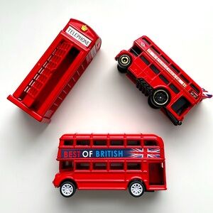 🇬🇧 LONDON Baby 🇬🇧 Two double deckers and One Phone booth